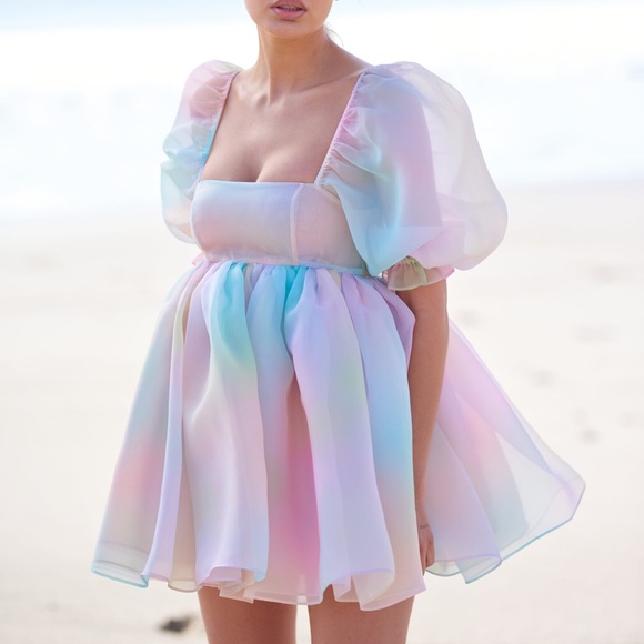 SELKIE rainbow puff dress - xxs with tags still on them - $247 OBO